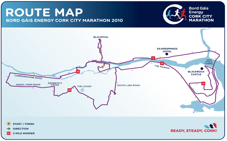 Cork City Marathon runners on course